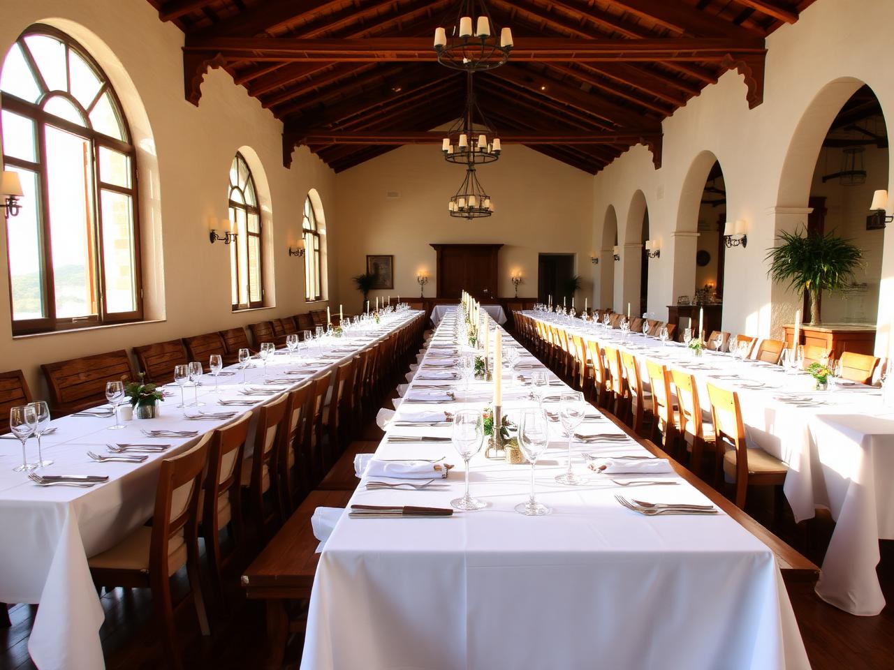 Communal dining hall